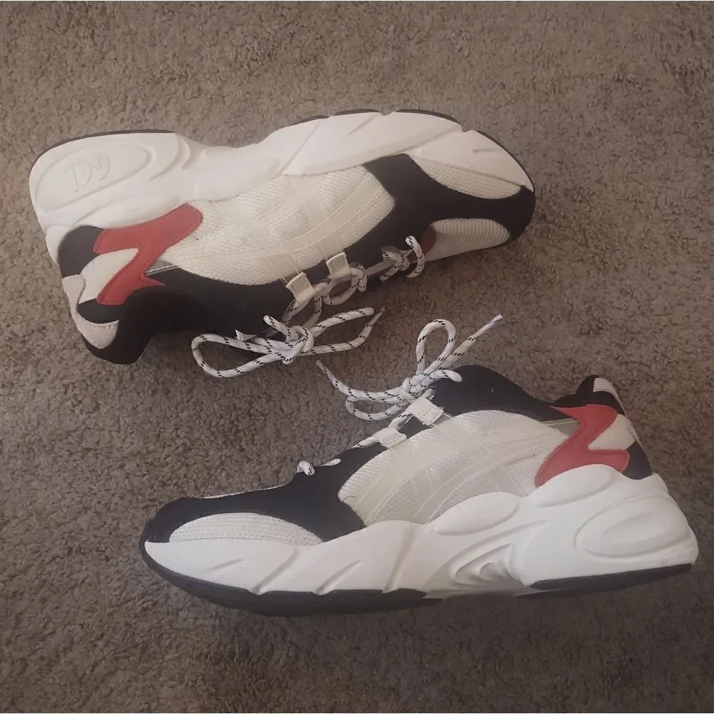Asics Kyoto Gel BND Men's Size 9.5 White/Red/Black PRE-OWNED